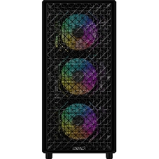 Компьютерный корпус Formula V Line MANA Dynamic Black AR, ATX, TYPE-C*1, USB3.0*2, FRONT 3x120мм ARGB, REAR 1x120мм ARGB