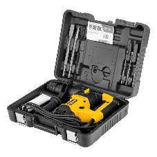 Перфоратор Denzel RHVB-1250-32, SDS-plus, 1250 Вт, 5,5 Дж, от сети