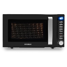 Микроволновая печь Hyundai HYM-D3034 черный/серебристый, 20 л, 700 Вт, переключатели - кнопки, поворотный механизм