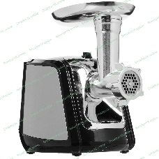 Мясорубка электрическая Sakura SA-6407 серый, 1800 Вт, 2.0 кг/мин, реверс, защита от перегрузки, металлический лоток, насадки - 5