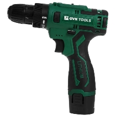 Дрель-шуруповерт Ovk Tools OTCS3AA-12V-1.5A, 12 В, 1,5 Ач, 26 Нм, щеточный