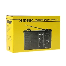 Радиоприемник ЭФИР 12 FM 64-108МГц, бат. 2*R20, 220V