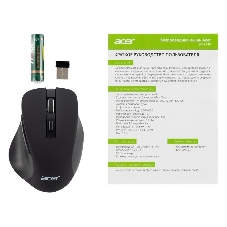 Мышь беспроводная Acer OMR140 черный, 1600 dpi, радиоканал, USB, кнопки - 6