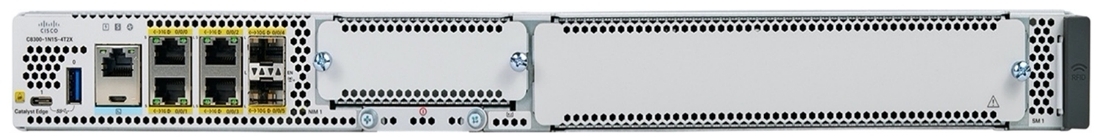 Маршрутизатор Cisco C8300-1N1S-4T2X, 4×1 Гбит/с + 2×10 Гбит/с SFP+, управляемый