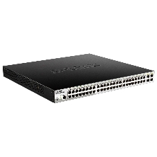 Коммутатор D-Link DGS-1210-52MPP/ME/B3A, 48×1 Гбит/с + 4×1 Гбит/с SFP, управляемый