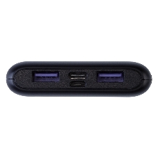 Портативный аккумулятор Rexant Power Bank (аккумуляторная батарея) 10000 mAh с Quick Charge и Power Delivery, черное