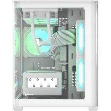 Компьютерный корпус AeroCool/Formula Crystal U2M Floe белый без БП mATX 1xUSB 3.0 audio bott PSU