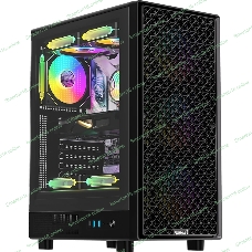 Компьютерный корпус Formula V Line MANA Dynamic Black AR, ATX, TYPE-C*1, USB3.0*2, FRONT 3x120мм ARGB, REAR 1x120мм ARGB