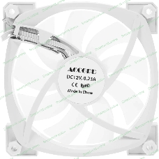 Вентилятор для корпуса Accord ACC-U12 ARGb 120х120x25 белый 4-pin 27дБ (ACC-U12 ARGb белый) brown box