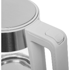 Чайник электрический Haier HK-500 1.7л. 2200Вт серый/белый корпус: стекло/пластик (TD0029955RU)