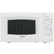 Микроволновая печь Midea MM720CKE белый, 20 л, 700 Вт, переключатели - поворотный механизм