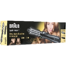 Фен-щетка Braun AS-720 MN черный, 700 Вт, 38 мм