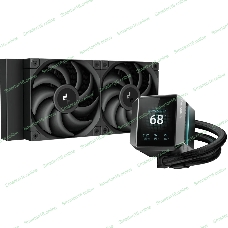 Система жидкостного охлаждения DEEPCOOL MYSTIQUE 240 ARGb черный, 120 мм, алюминий, 2150 об/мин, 36.49 дБ, 4 pin, 280 Вт