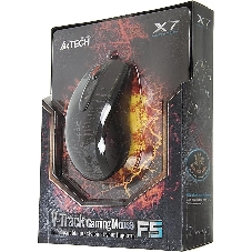 Мышь проводная A4Tech F5 черный, 3000 dpi, USB, кнопки - 7