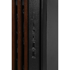 Корпус Formula V Line TimberLine T0 Black, ATX, wood+plastic front, TYPE-C*1, USB3.0*2, FRONT 3x120мм FRGB, REAR 1x120мм FRGB