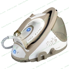 Парогенератор электрический Endever Delta-400, белый/бежевый, мощность 2600 Вт, пост. подача пара 140 г/мин, макс. паровой удар до 400 г/мин