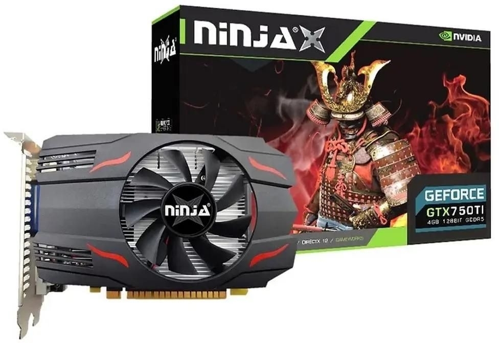 Видеокарта Sinotex GeForce GTX 750 Ti, 4 GB GDDR5, 128 bit, DisplayPort, DVI-D, HDMI, GPU 1020 MHz