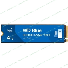 Накопитель SSD 4Tb WD Blue, NVMe, M.2 2280, PCI-E 4x4 R/W - 5500/5000 Mb/s
