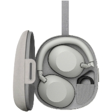 Беспроводные/проводные наушники Sony WH-1000XM6 серебро, полноразмерные, Bluetooth + проводной, адаптивное активное шумоподавление, до 40 ч
