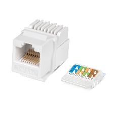 Модуль универсальный Cabeus KJ-RJ45-Cat.5e-Toolless keystone, 1хRJ45(8P8C), Toolless, кат. 5е, неэкр., белый