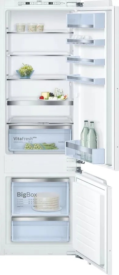 Холодильник Bosch KIS87AF30U белый (двухкамерный), встраиваемый