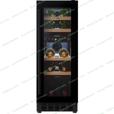 Винный шкаф LEX LWD3017BL черный, 52 л, 2 отсека, 17 бут.