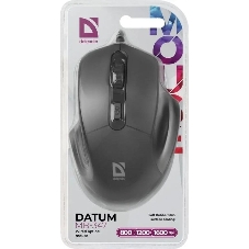 Мышь проводная Defender Datum MB-347 черный, 1600 dpi, USB, кнопки - 4