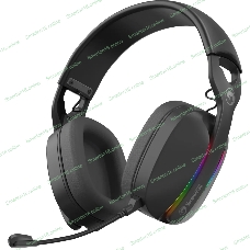 Гарнитура MARVO HG9086W Pulz 70W чёрный, беспроводная + проводная, радиоканал, до 10 ч, съёмный микрофон, подсветка, совместимость с PS5, Xbox