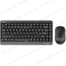 Комплект клавиатура+мышь A4Tech FStyler FG1110 беспроводной, USB, 2000 DPI, чёрный/серый