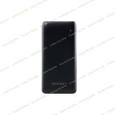Портативный аккумулятор Rexant Power Bank (аккумуляторная батарея) 10000 mAh с Quick Charge и Power Delivery, черное