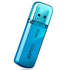 Флешка USB Silicon Power Helios 101 (SP016GBUF2101V1B), 16Gb, USB 2.0, Type-A, R/W 18/12, голубой