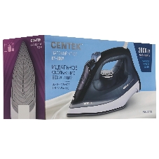 Утюг Centek CT-2307 черный/белый, 2800 Вт, 60 г/мин, 190 г/мин, 300 мл