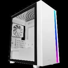 Компьютерный корпус без блока питания PCCooler LM300 ARGb WH, Tempered Glass Mid Tower, белый, ABS, TG, SPCC, 1x120мм ARGb mATX, ITX 170/330/mm 2x2.5