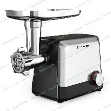 Мясорубка электрическая BRAYER BR1613 черный, 1800 Вт, 2.0 кг/мин, реверс, защита от перегрузки, насадки - 8