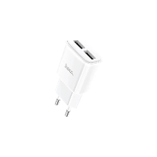 Блок питания (сетевой адаптер) HOCO C88A Star два порта USB, 2.4A, 10.8W белый