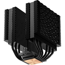 Кулер для процессора PCCooler RT620 BK (250W, 4-pin PWM, 157mm, Al/Cu, 6x6mm, 2x120mm, 73.32CFM, 34.9dBA, 2200RPM, S: 1851/1700/1200/115X, AM5/AM4, black)