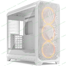Корпус Fractal Design Meshify 3 XL White RGB TG Clear Tint, Midi-Tower, белый, 3 x 140 мм