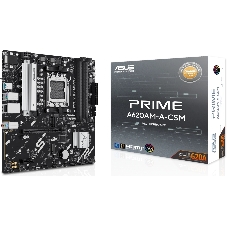 Материнская плата ASUS PRIME A620M-A-CSM, AM5, AMD A620, 4xDDR5, 4xSATA, 2xM.2, 1xPCIe 4.0 x16, 2xPCIe 3.0 x1, 1xVGA, 1xHDMI, 1xDP, 1x1Gb LAN, 2xUSB-A 5Gbps, 4xUSB-A 2.0, 3x3.5 мм, 7.1, mATX