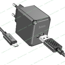 Сетевое зарядное устройство HOCO (6942007603584) для micro USB CS11Am, черный