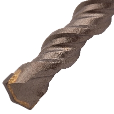 Бур по бетону Denzel двойная спираль, Cobalt W-tip, 18x310 мм, SDS PLUS