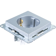 Механизм розетки 1-м СП AtlasDesign с заземл. защ. шторки 16А алюм. SchE ATN000345