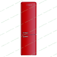 Холодильник Maunfeld MFF186NFRR красный двухкамерный 181/71л морозилка снизу, No Frost