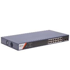 Коммутатор Hikvision DS-3E1518P-SI-16P2F, 16×1 Гбит/с PoE+ + 2×1 Гбит/с SFP, управляемый