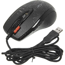 Мышь проводная A4Tech F5 черный, 3000 dpi, USB, кнопки - 7