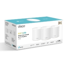 Бесшовный Mesh роутер TP-Link Deco X10 (DECO X10(3-PACK)) AX1500 10/100/1000BASE-TX белый (упак.:3шт)