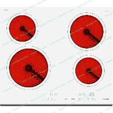 Варочная поверхность Hyundai HHE 6452 WG, белый