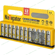 Элемент питания алкалиновый Navigator AA/LR6 NBT-NE-LR6-BP12 (блист.12шт)