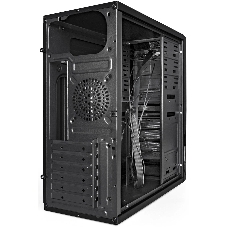 Компьютерный корпус Miditower ExeGate XP-329S-UNS450 (ATX, БП UNS450 с вент. 12см, 2*USB, аудио, черный)