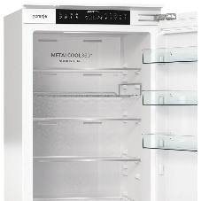 Встраиваемый холодильник Gorenje NRKI519E82WF, 193 см, электронное управление, цифровой дисплей, Wi-Fi, NoFrost Dual, Multiflow 360, контейнер CrispZone с контролем влажности, функция ConvertActive, AdaptTech, MultiAdjust, жесткое крепление, инверторный компрессор, уровень шума 35 дБ