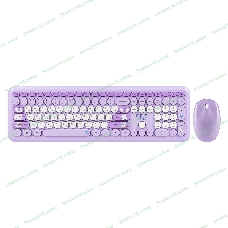 Комплект клавиатура+мышь Smartbuy Cute Bunny беспроводной, USB, 1000 DPI, сиреневый/белый